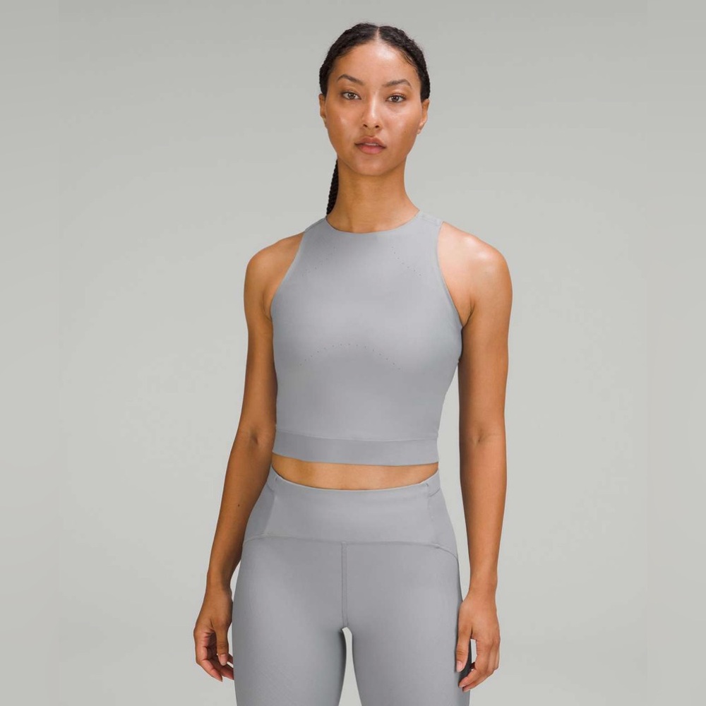 Lululemon SenseKnit™ Running Tank Rhino Grey size 4